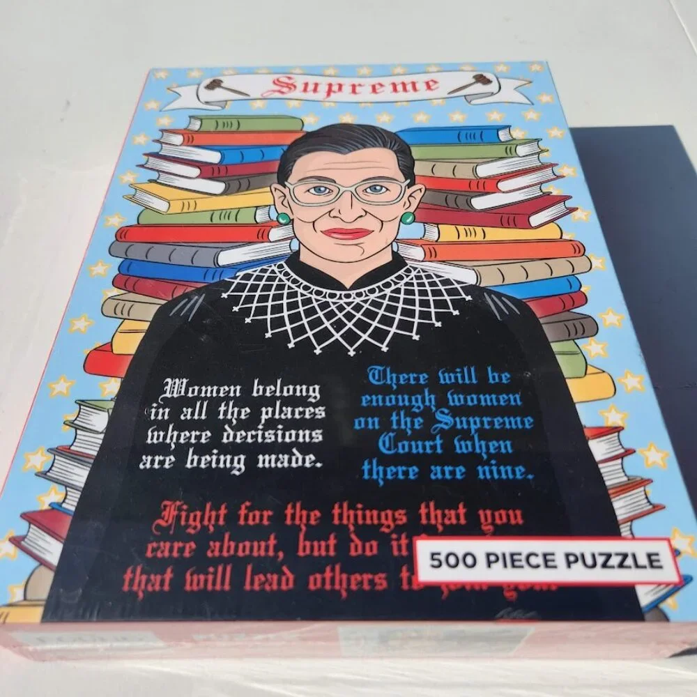 NEW Ruth Bader Ginsburg Jigsaw Puzzle 500 Piece The Found Supreme Court Women RB